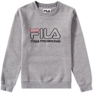Gosha Rubchinskiy x Fila medium grey crewneck